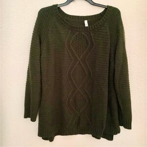 NY Collection Forest Green Sweater Sz 3X